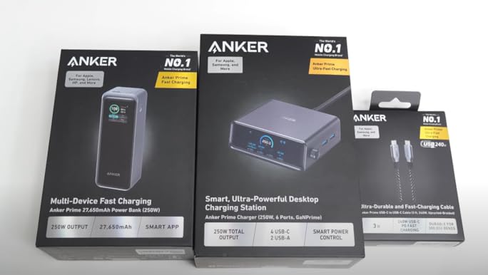 ANKER PrimeWall Charger＆Prime Power Bank Amazon.com: Anker Prime Power Bank, 27,650mAh 3-Port 250W